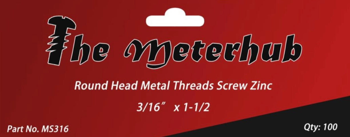 3/16 x 1-1/2 Screws Nut and Bolt - Pack of 100 - Switch Board Fixing