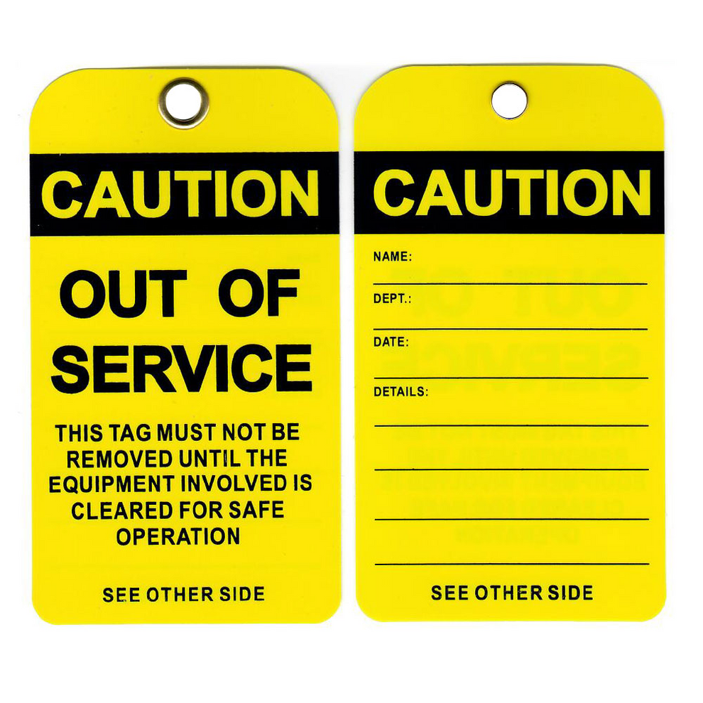 Yellow Tag - Out of Service – THE METER HUB