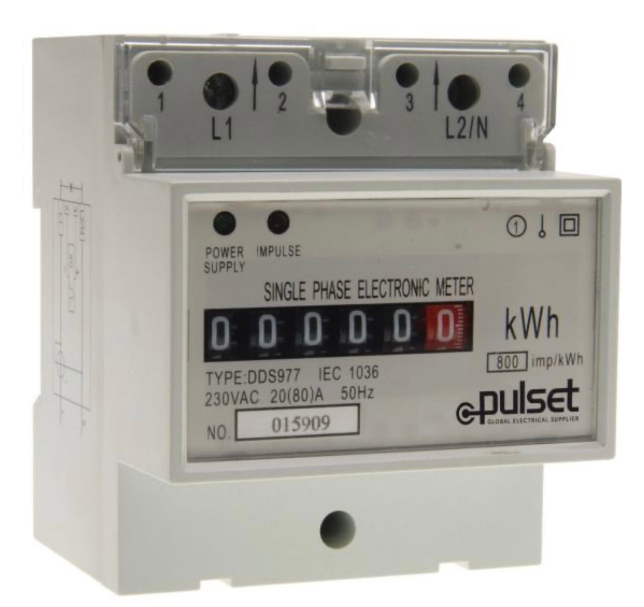 KW Hour Meter Single Phase