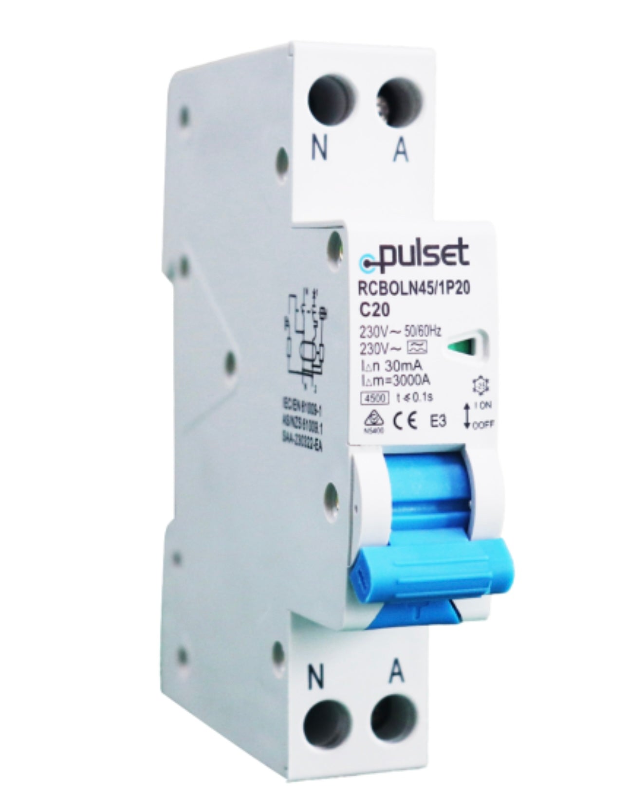 Pulset - RCBO 1P 4.5KA 30mA