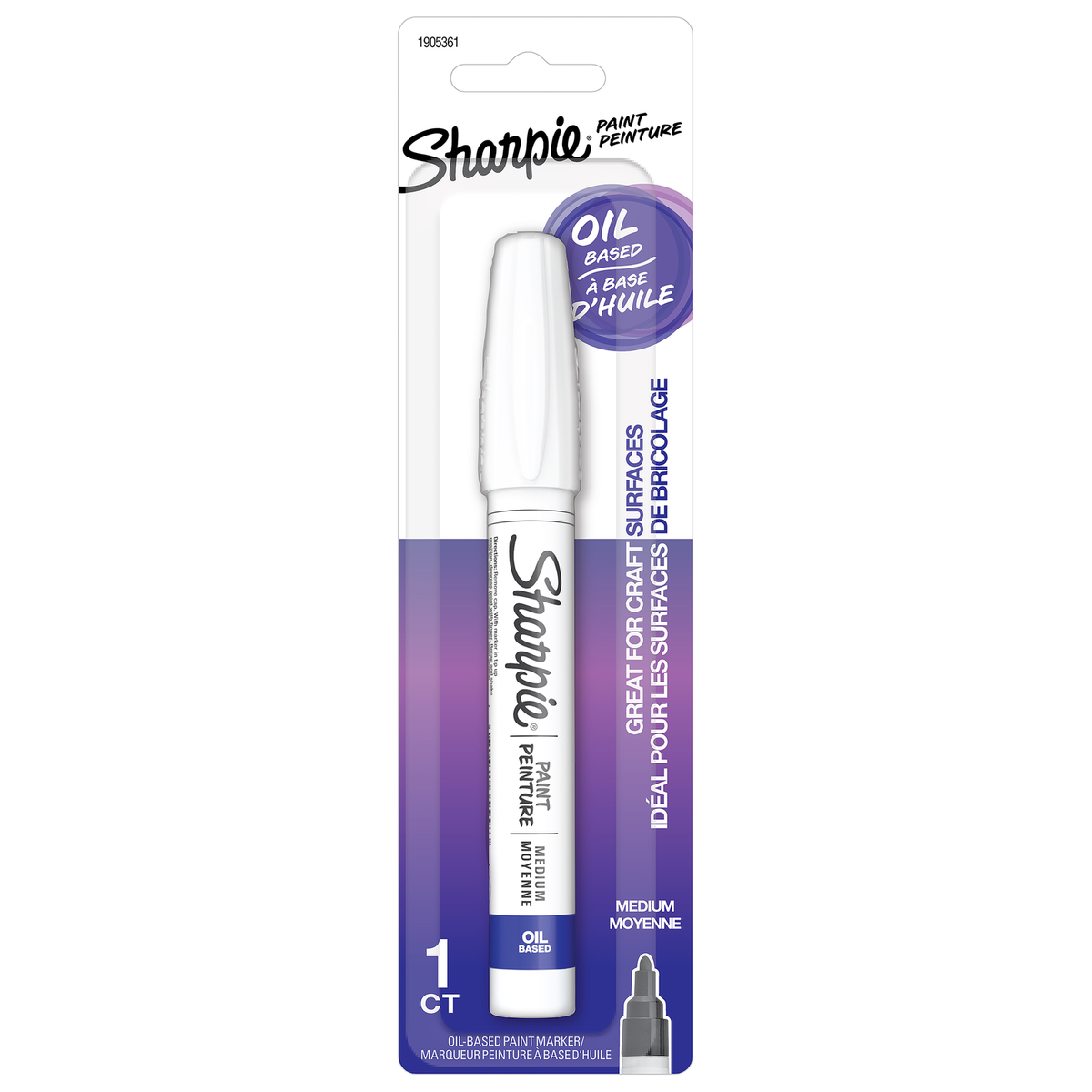 Sharpie Oil-Based Bullet Paint Markers White pen
