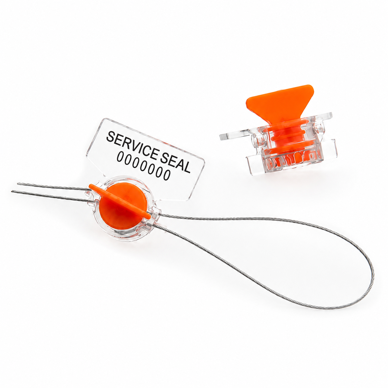 Twist Metering Seals with Sealing Wire - Orange - 1000