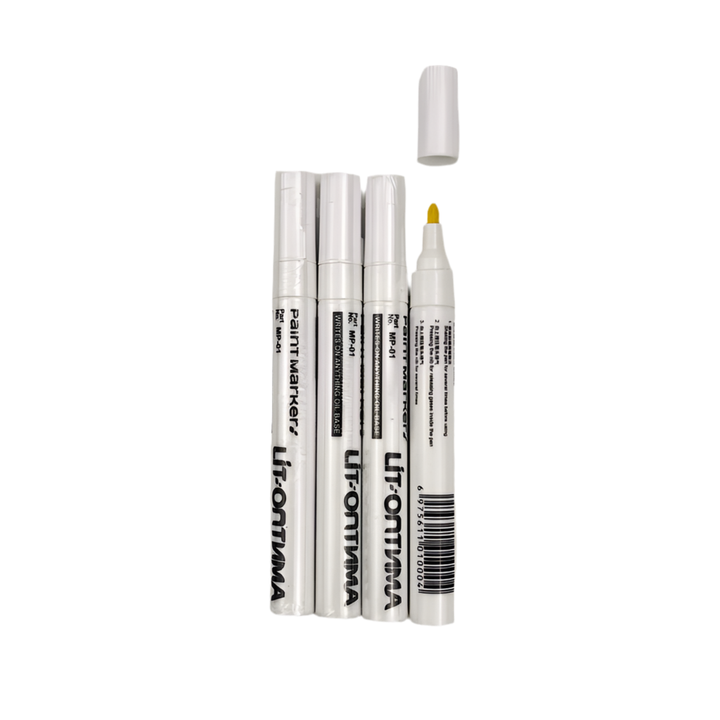 White Bullet Point Paint Marker