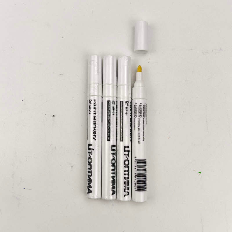 White Bullet Point Paint Marker