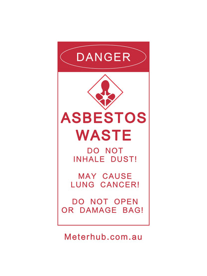 Printed Asbestos Bag - Size 450x600 -