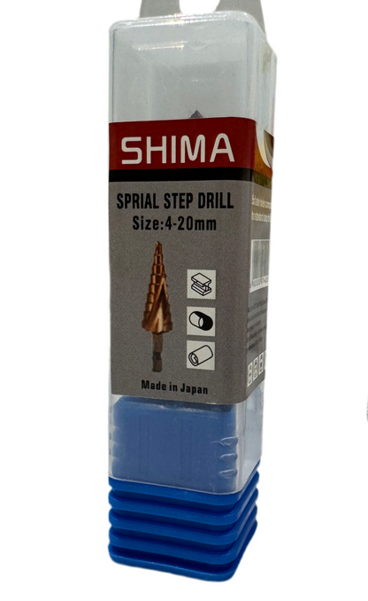 SHIMA - Step Drill Bit - Hex 4-12/20mm - HSS Cobalt M35 - Made in Japan -SALE