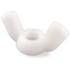 White Nylon Wing Nuts M5 - 100